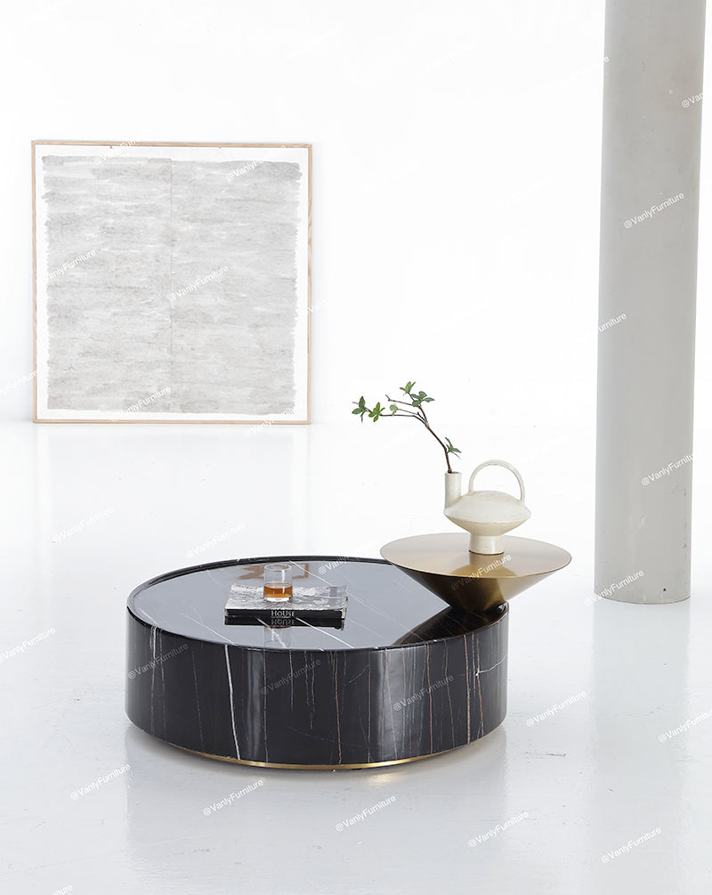 Italian style luxury marble round table