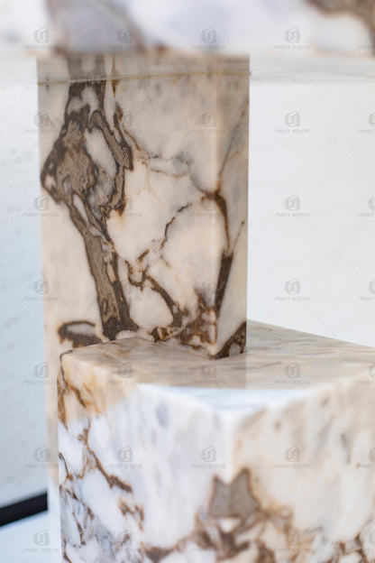 Calacatta Marble Round Side Table