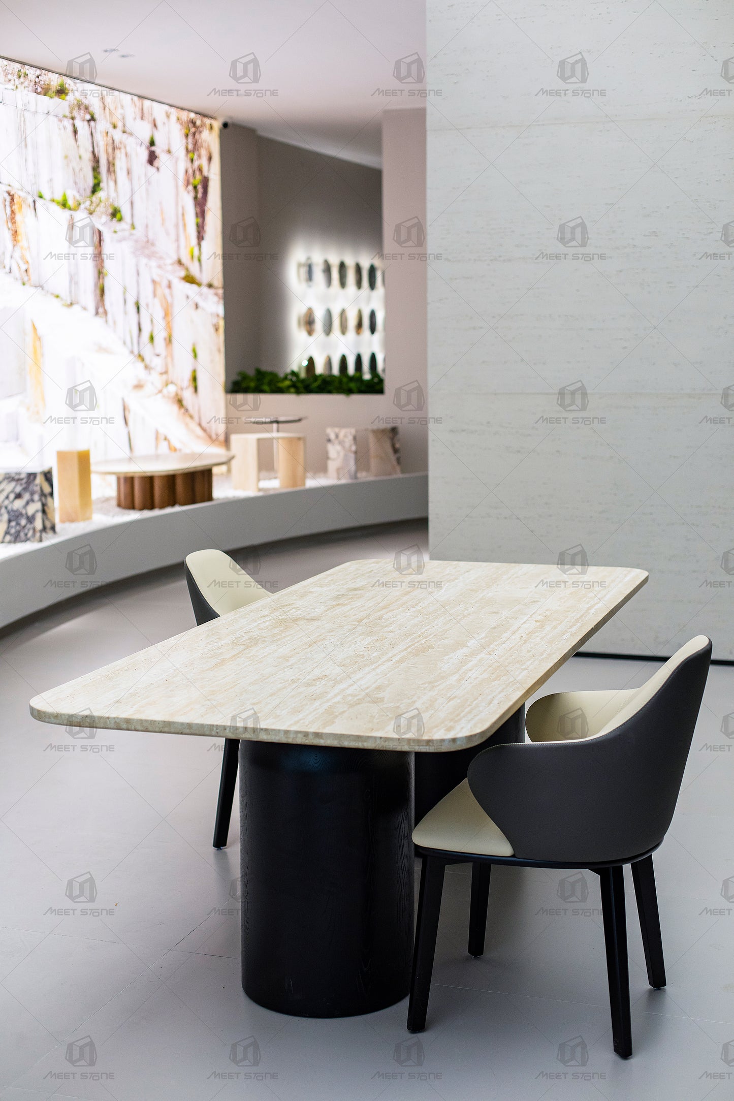 Nature Travertine Dining Table