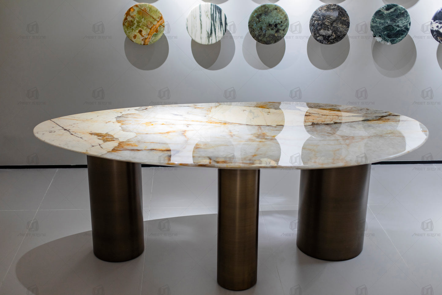 Pandora Marble Drop-shaped Dining Table