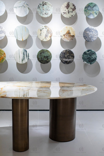 Pandora Marble Drop-shaped Dining Table