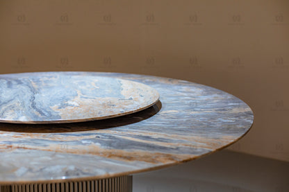 Palissandro Blue Marble Round Table