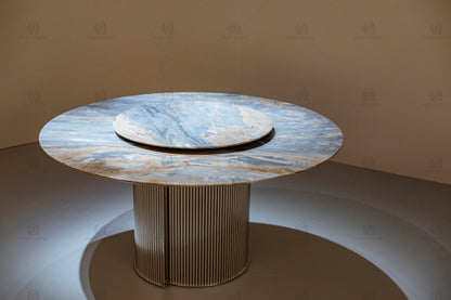 Palissandro Blue Marble Round Table