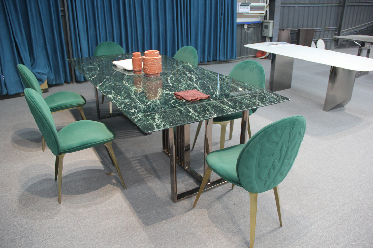 Prada Green Marble Marble Table