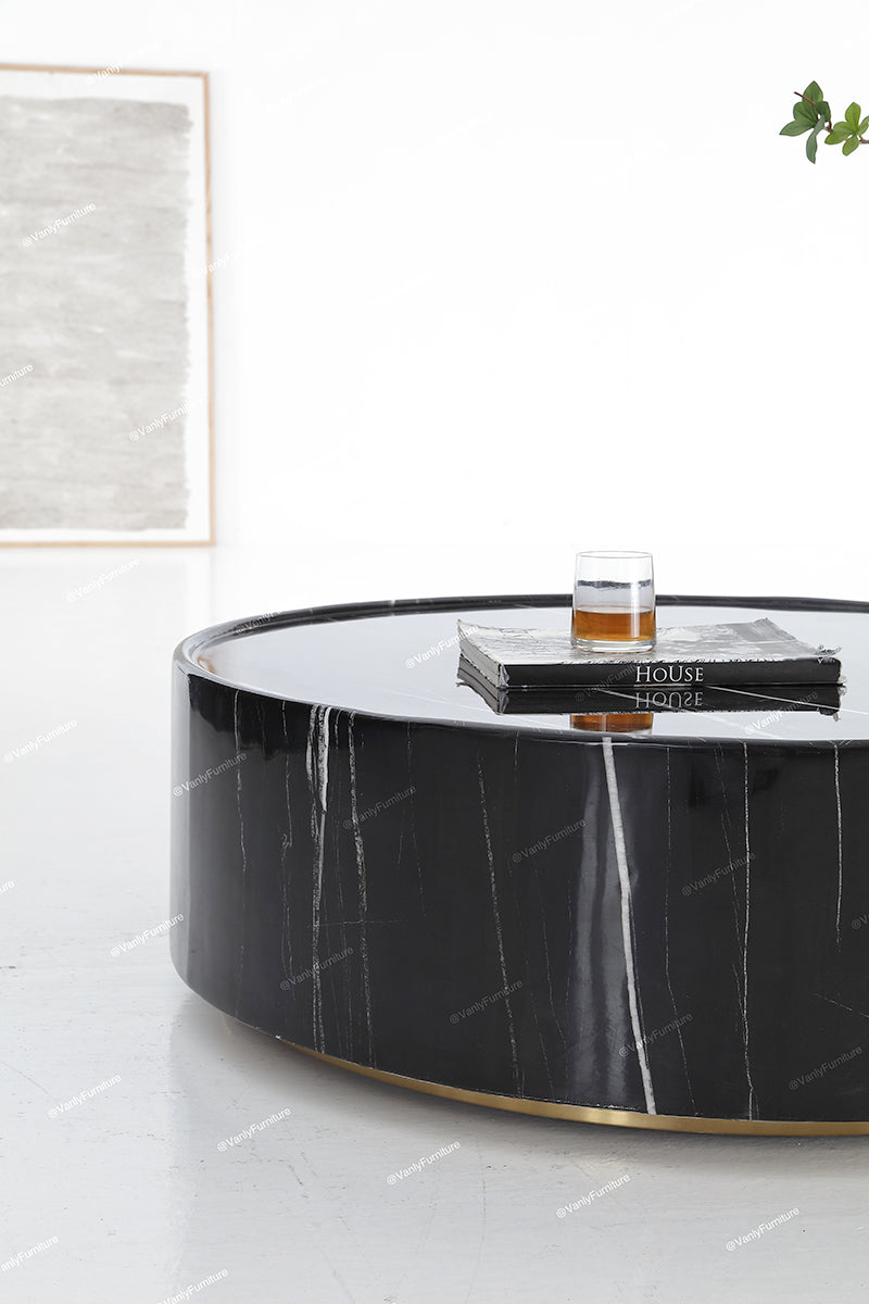 Italian style luxury marble round table